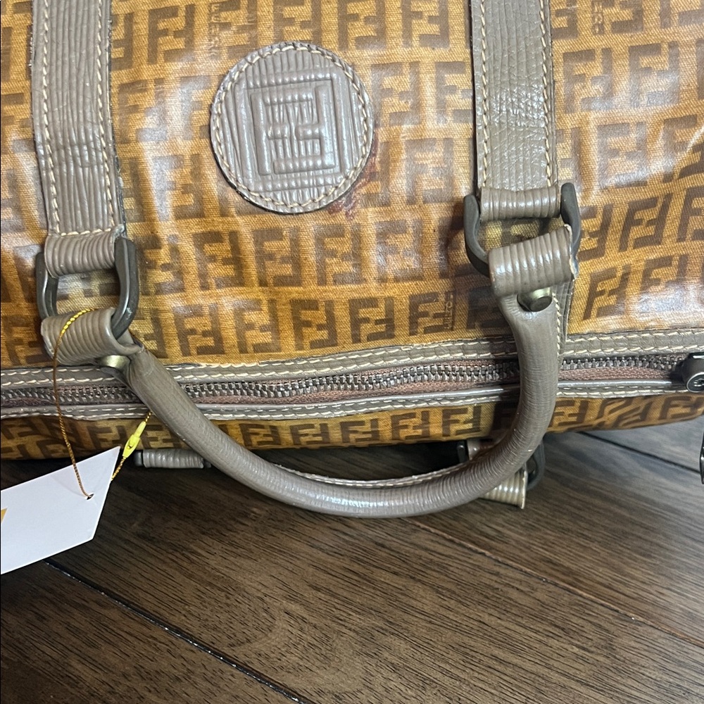Fendi Tan Monogram Duffel Bag - Picture 11 of 15